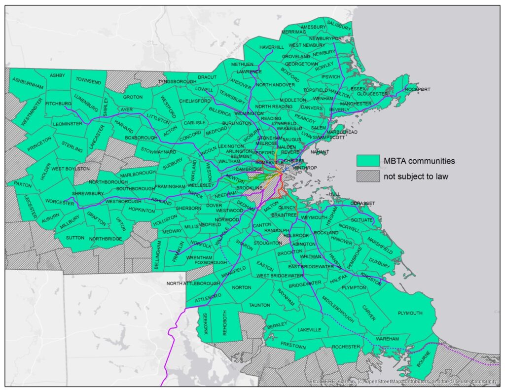 MBTA Communities Subject to Housing Choice